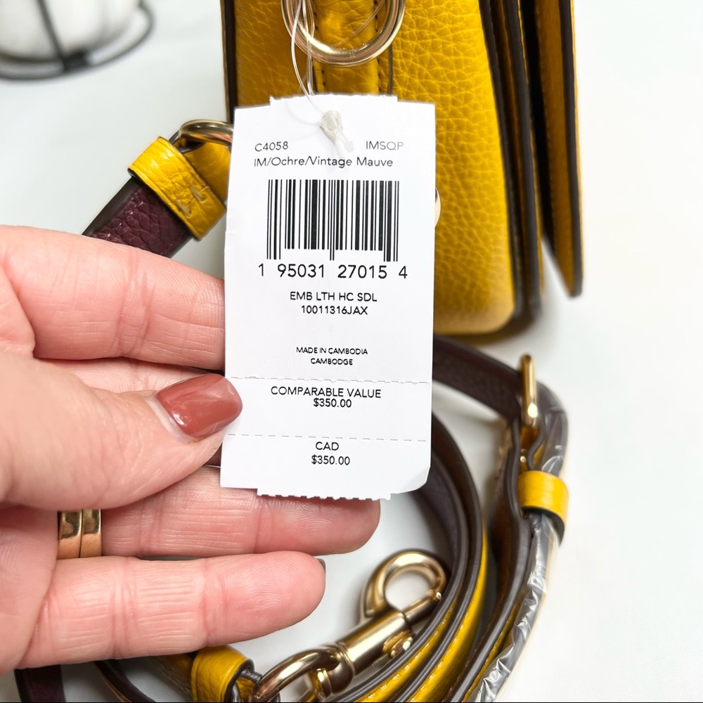 Coach Saddle Bag With Horse And Carriage Crossbody Bag 
Gold/Ochre/Vintage - Picture 9 of 11